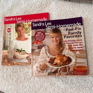 2 Sandra Lee Semi Homemade Cookbooks Soft Covers Food Network
